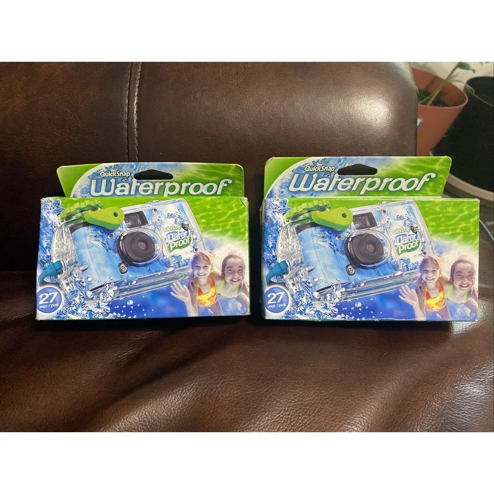 2 Fujifilm Quicksnap Waterproof Disposable 35mm Camera - 27 Exposures